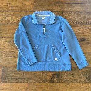 L.L.Bean 1/4 zip pullover sweatshirt, cornflower blue, size LP